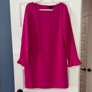 Banana Republic Hot Pink Flutter Sleeve Mini Dress